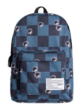 NWT Babylon LA Blue Checker Print Backpack